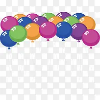 彩色的生日气球