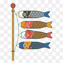 日本平安锦鲤旗帜