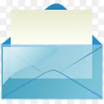 邮件蓝色信封消息电子邮件信透明