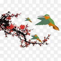 梅花和鸟