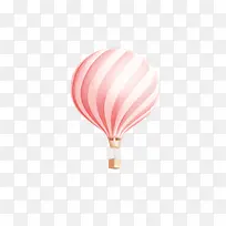 淡粉色的热气球