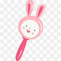 粉色兔子设计素材