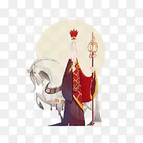 西游记唐僧插画