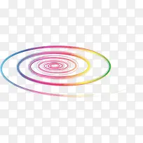 彩虹色渐变的圈圈