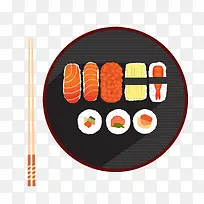 日式料理菜单矢量