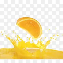 溅起的橙汁
