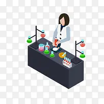 正在做实验的科学家