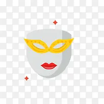 面具卡通矢量素材