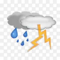 雷雨天气图标