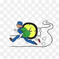 与时间赛跑追赶的人
