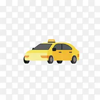 矢量黄色交通汽车