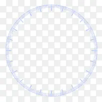 简单蓝色线条圆环