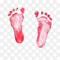 初生宝宝的脚印