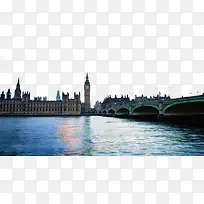 英国大本钟伦敦桥风光摄影