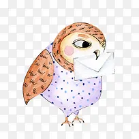 彩色小鸟手里的信封
