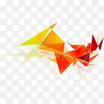 橙色几何图案