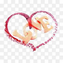 love花瓣爱心