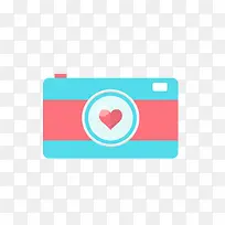 爱情图标爱心照相机