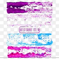 紫色笔刷痕迹