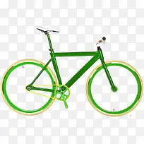 绿色死飞自行车