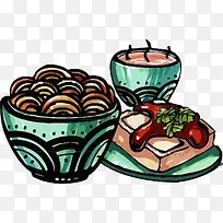 菜单元素矢量图
