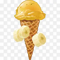 香蕉榴莲味冰淇淋