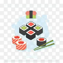 日本料理手绘寿司