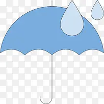 下雨小伞装饰图标