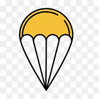 黄色降落伞