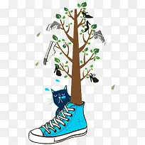 创意鞋子树
