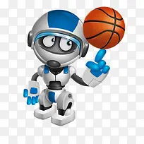 顶篮球的机器人