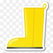 黄色的雨鞋图标