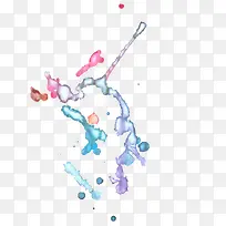 艺术水彩浸透图案
