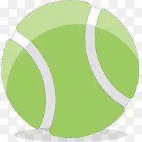 矢量图绿色的网球