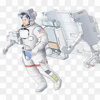 宇航员宇宙漫步