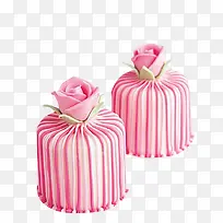 精美玫瑰小蛋糕素材