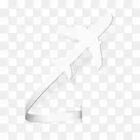 矢量创意白色剪纸飞机飞行造型