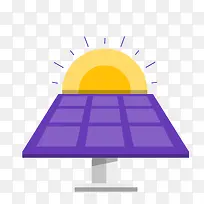 太阳能板手绘创意矢量免抠图PNG