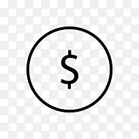 美元货币符号图标