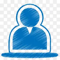 Blue user Icon