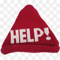 红色help帽子