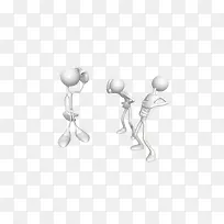 哈哈大笑的3d小人