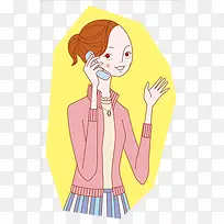打电话的女孩