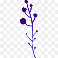 紫色花卉图案