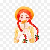 红头发的女孩
