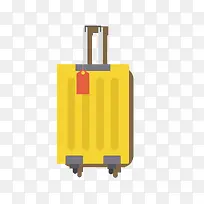 黄色的行李箱设计