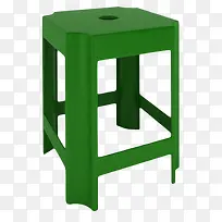 绿色塑料高脚凳子