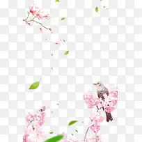 阳春三月赏花节海报背景