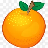 夏季手绘橙色橙子