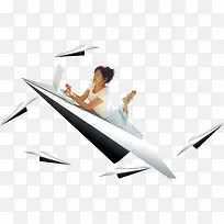 纸飞机创意设计免费下载
